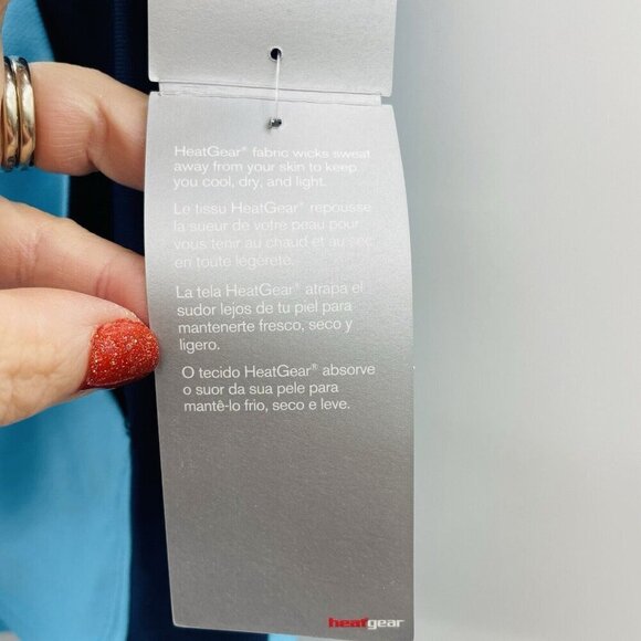 Under Armour Heat Gear Womens Size XS Play Up 2.0 Performance Shorts Blue 2388 - Picture 8 of 8